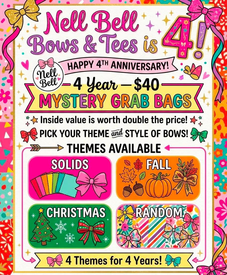 NELLBELLS 4 YEAR SALE