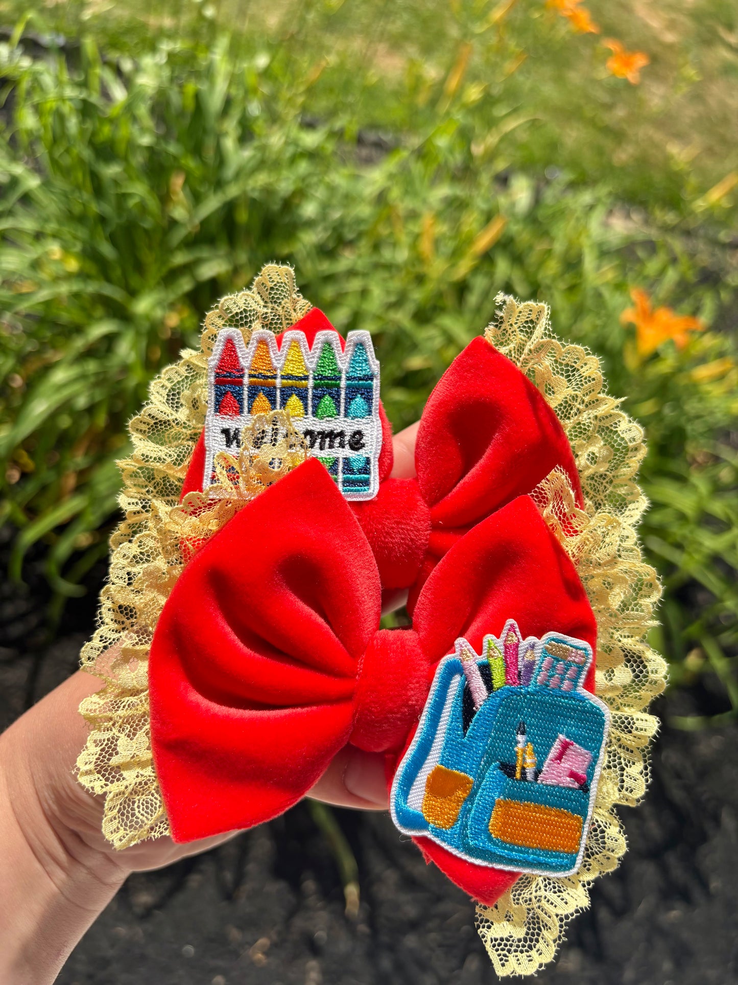 Welcome Crayons + Lace