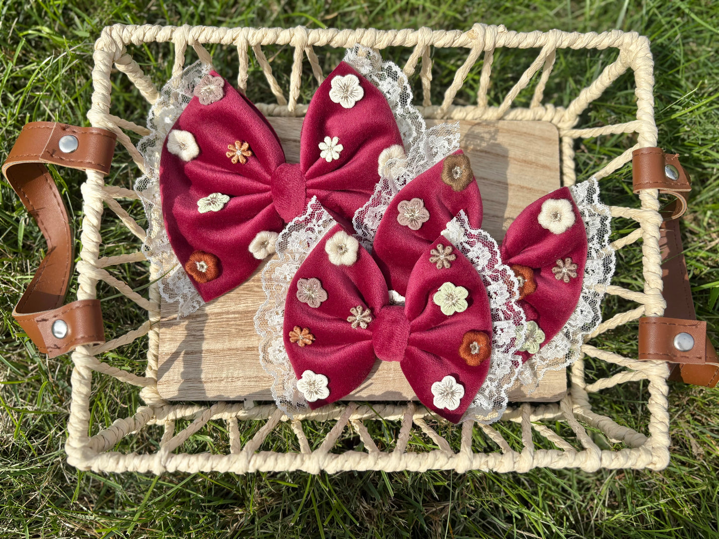 Burgundy Fall Floral + Lace