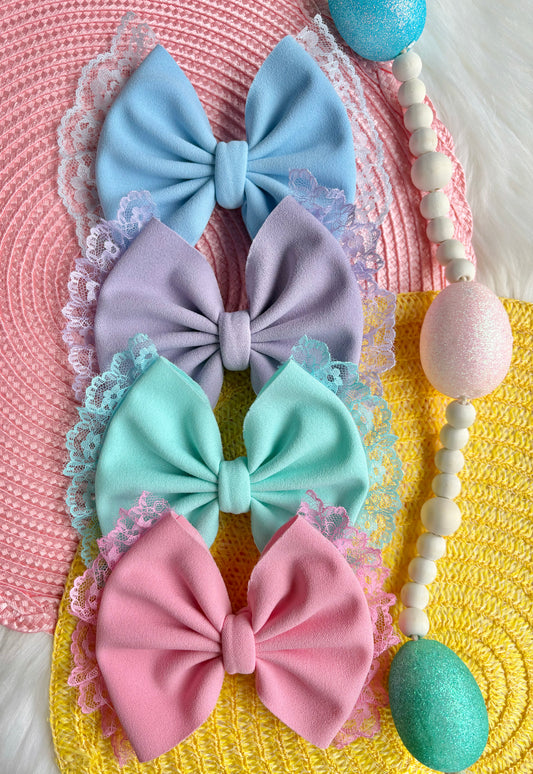 Crepe Spring Solids + LACE