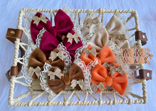 Fall bows on bows + Lace