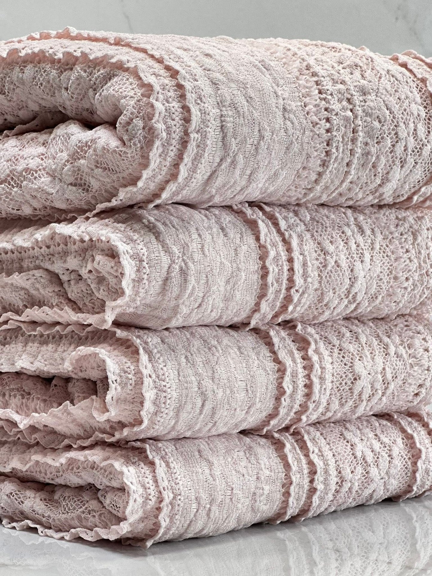 Dusty Ross Floral Ruffle Lace