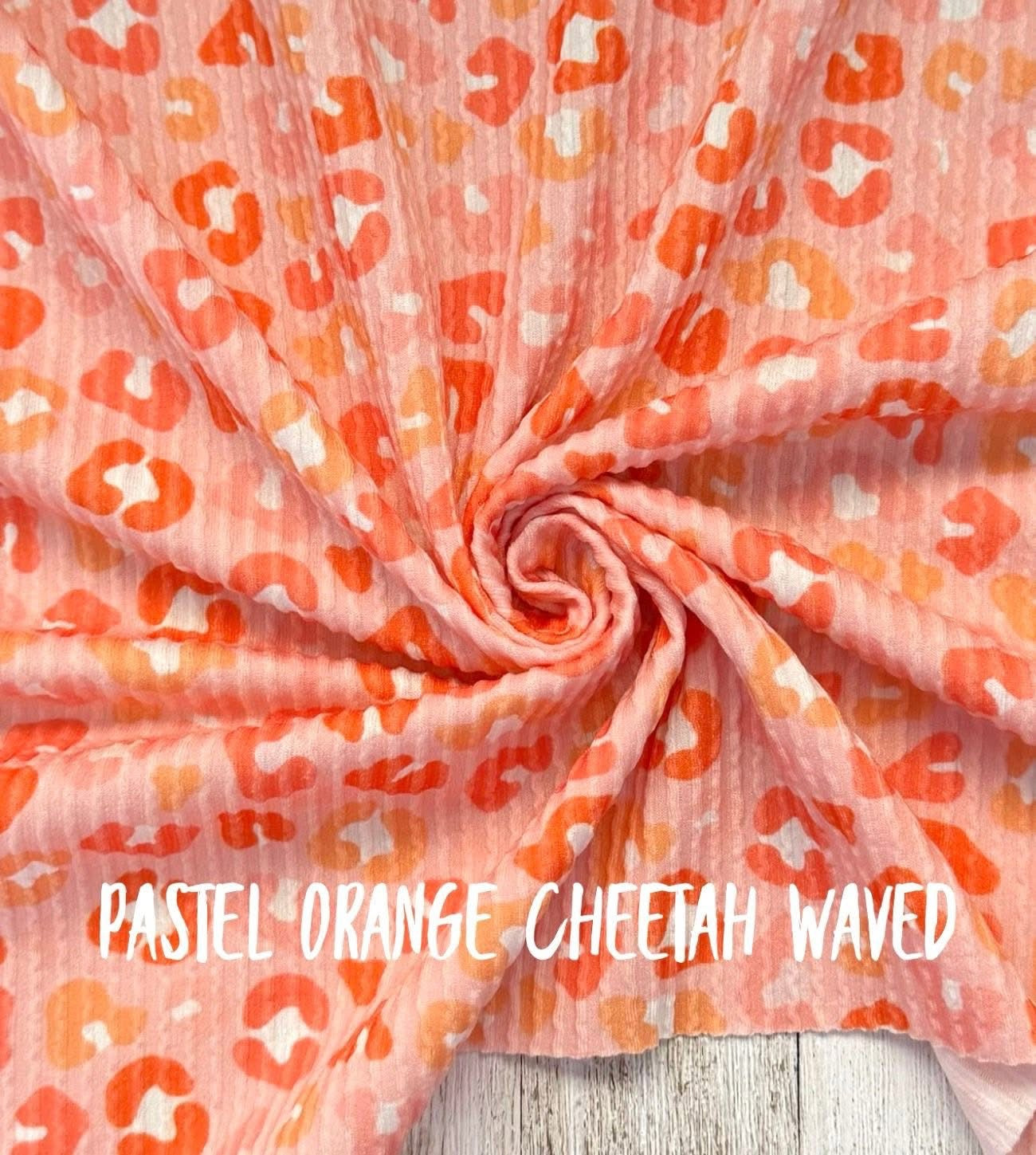 Pastel Orange Cheetah Wave