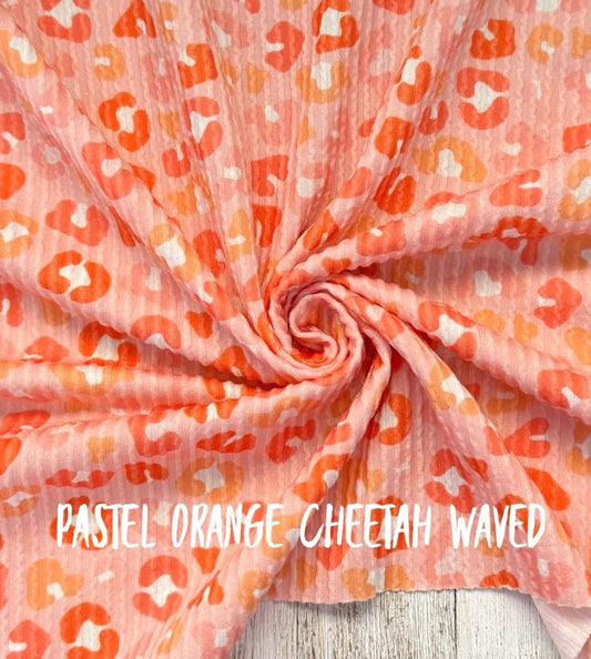 Pastel Orange Cheetah Wave