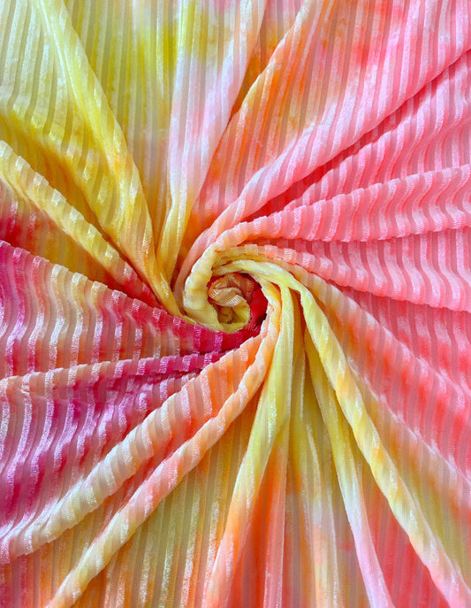 Sunset Ribbed Velvet