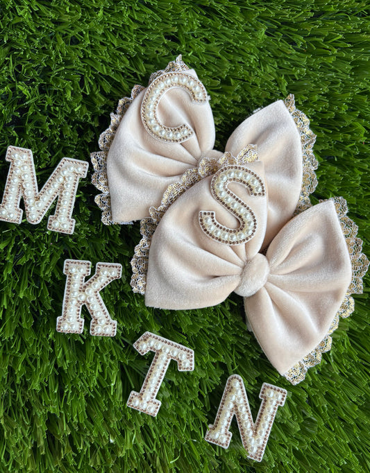 Initial + Gold Lace